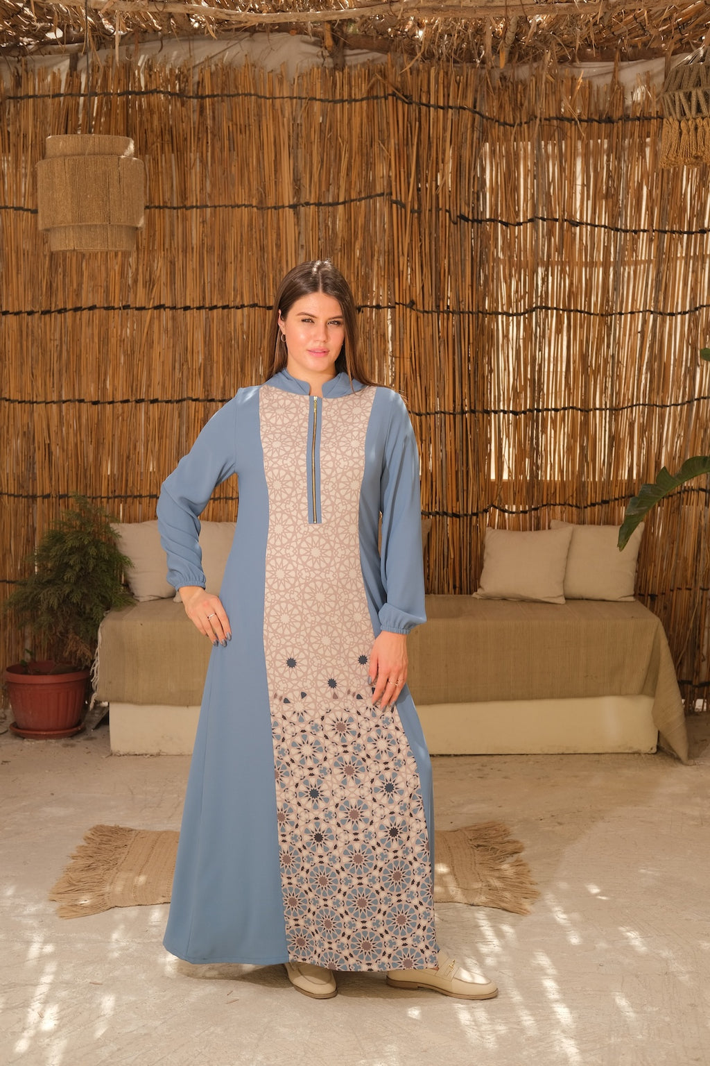 Agiba Women 1677 Printed Crepe Viscose/Polyester blends or Silk