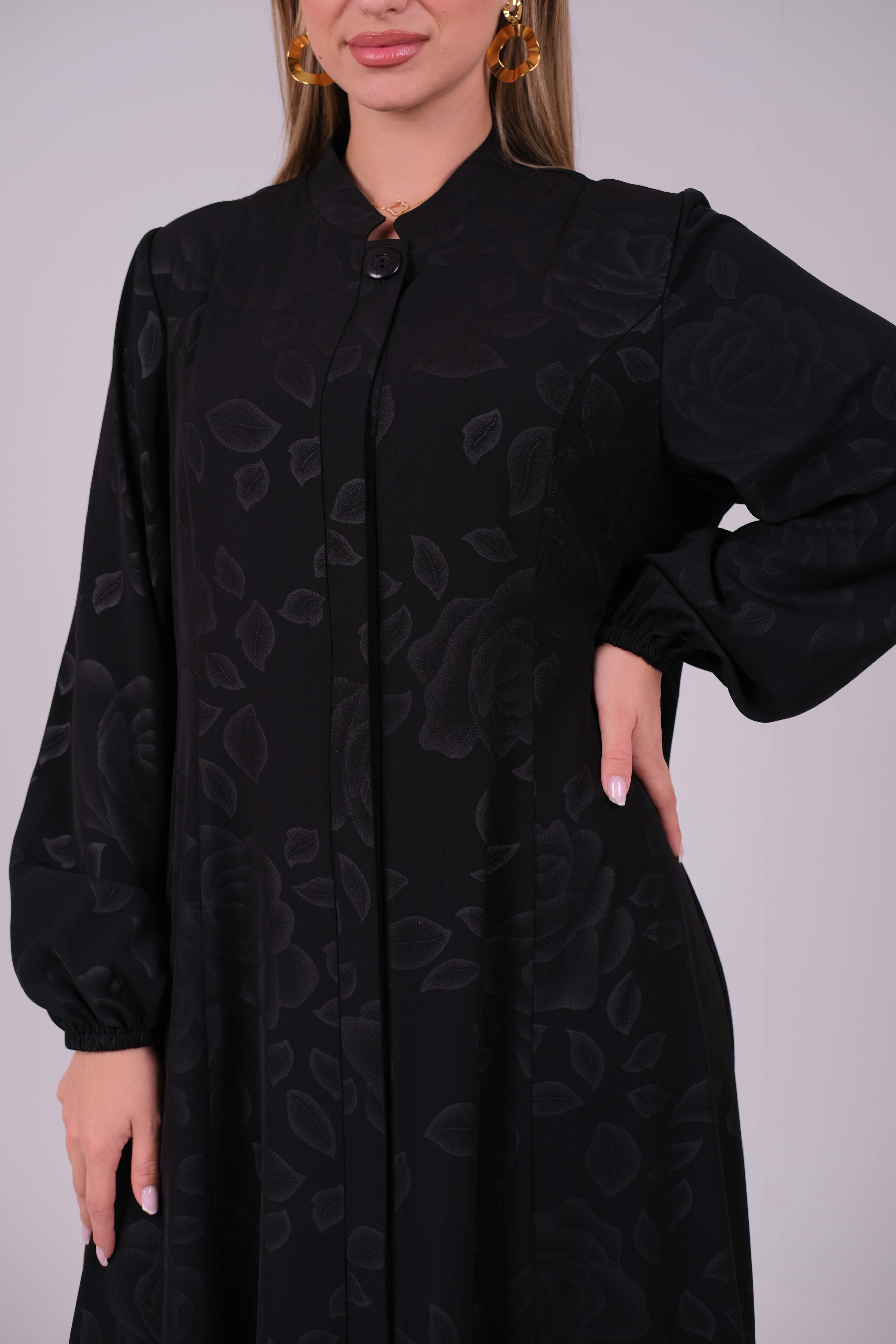 Midnight Bloom Abaya