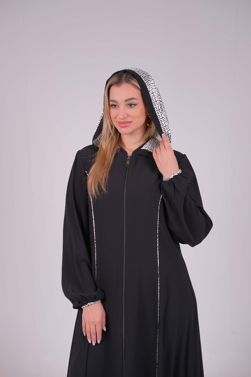 Noir Line Abaya