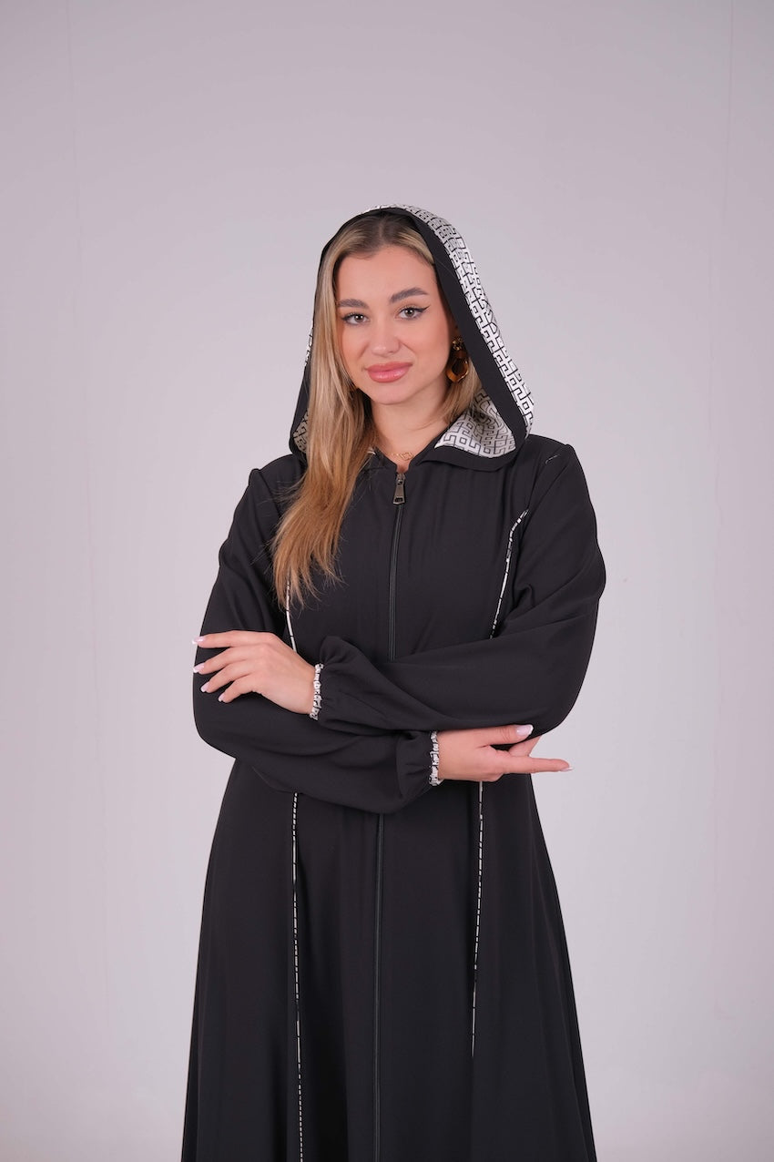 Noir Line Abaya