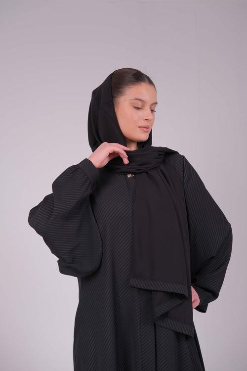 Classic Embroidered Poplin Abaya