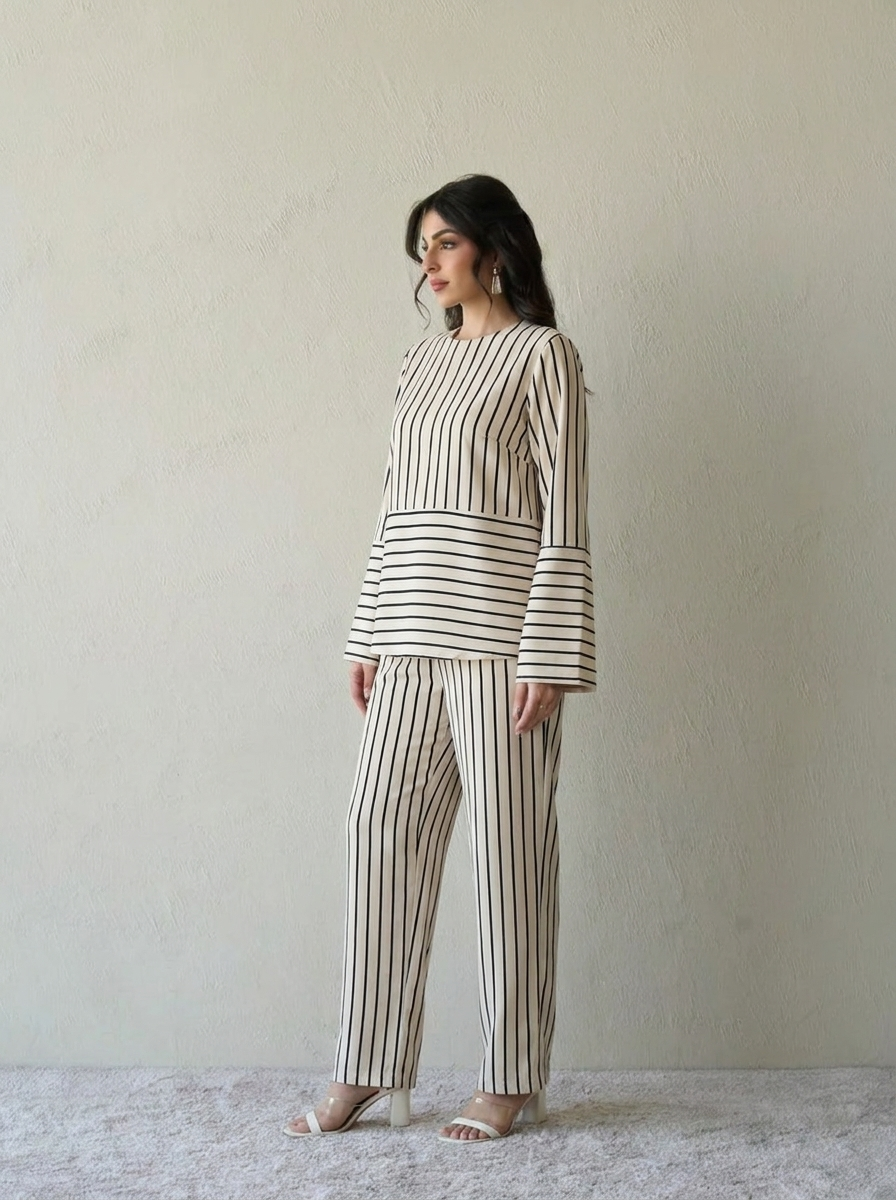 Agiba Women 2032 Printed Linen 100% Linen