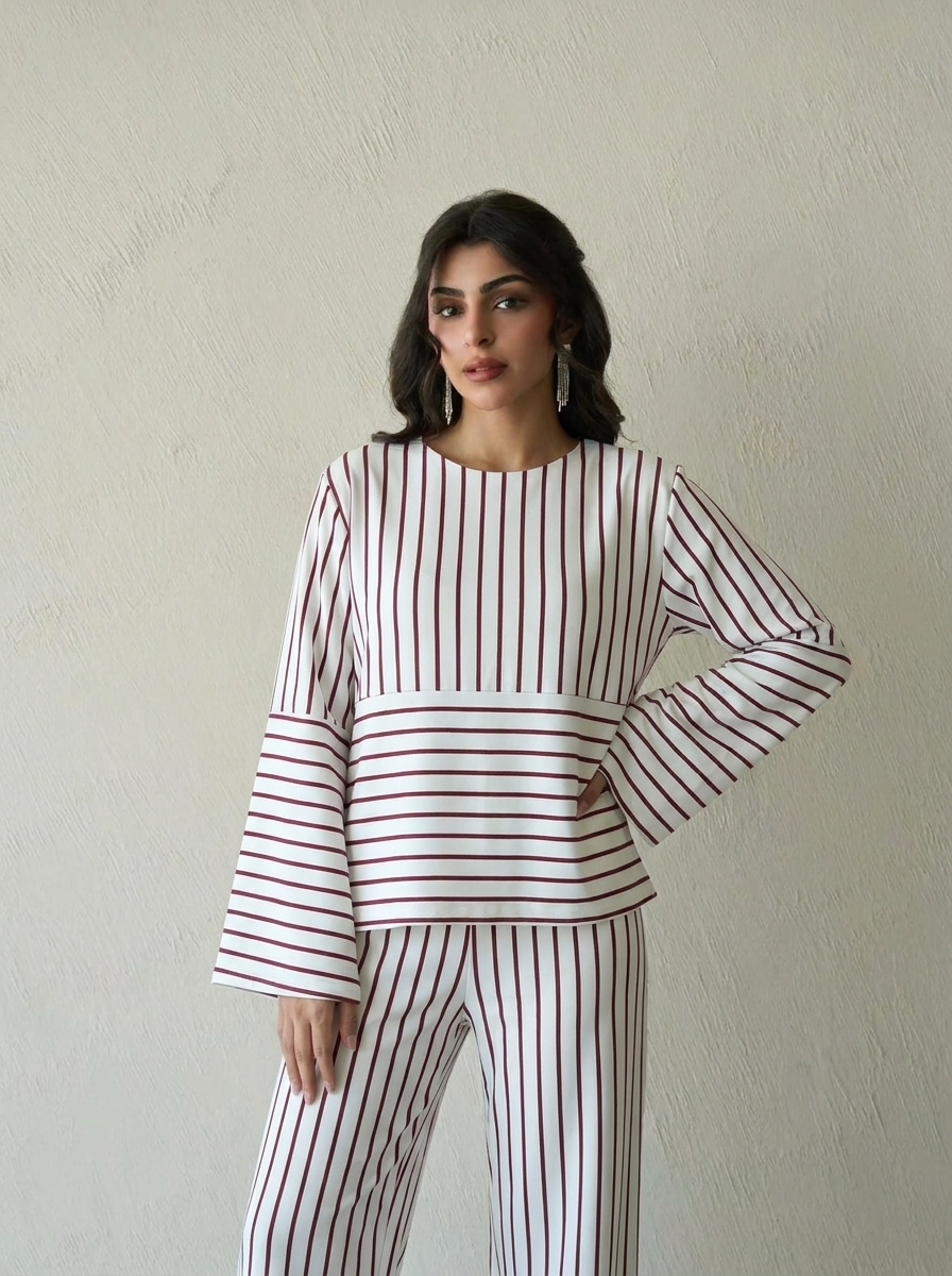 Agiba Women 2032 Printed Linen 100% Linen