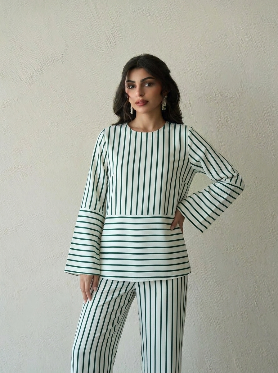 Agiba Women 2032 Printed Linen 100% Linen